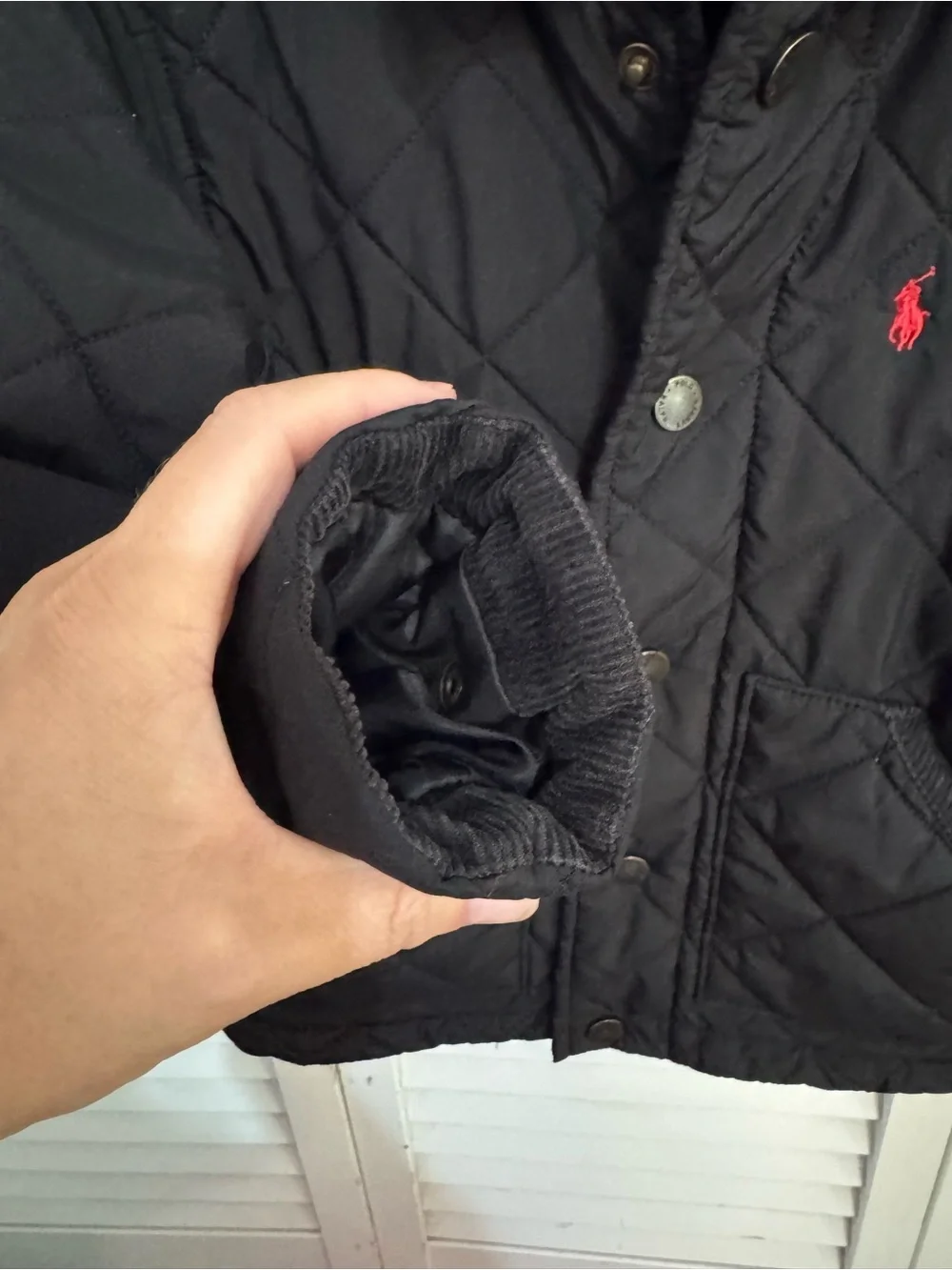 Boys 3T Polo by Ralph Lauren Kids Quilted Black Jacket